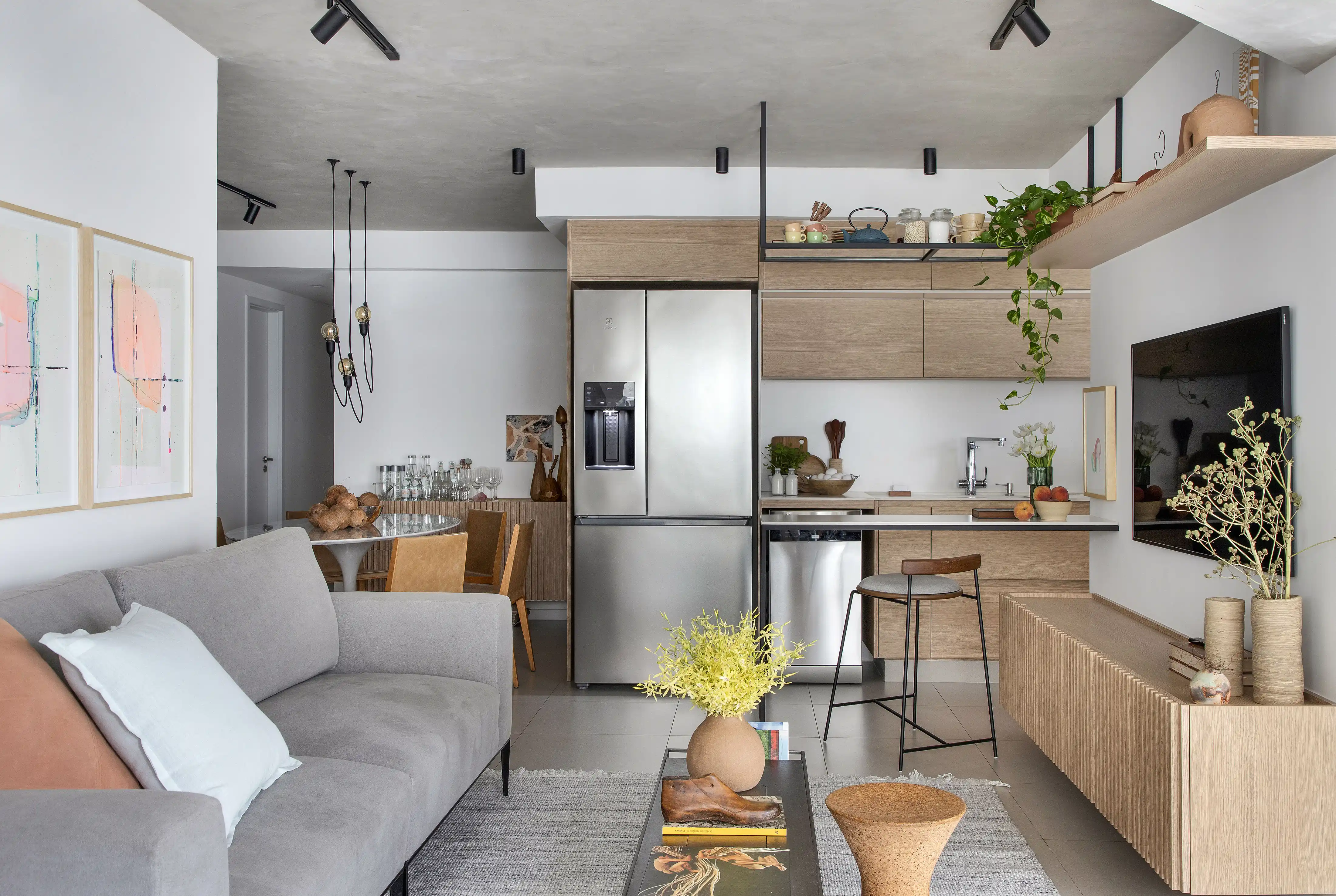 como escolher o balcão ideal para sala e cozinha integrada