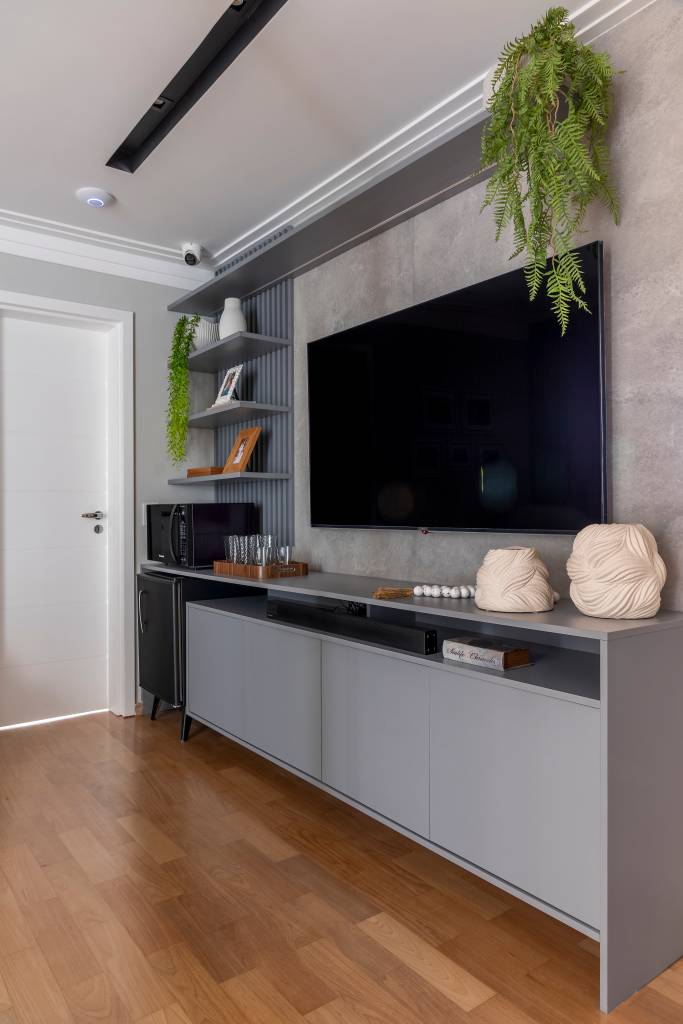 ideias de decoração sala com plantas pendentes