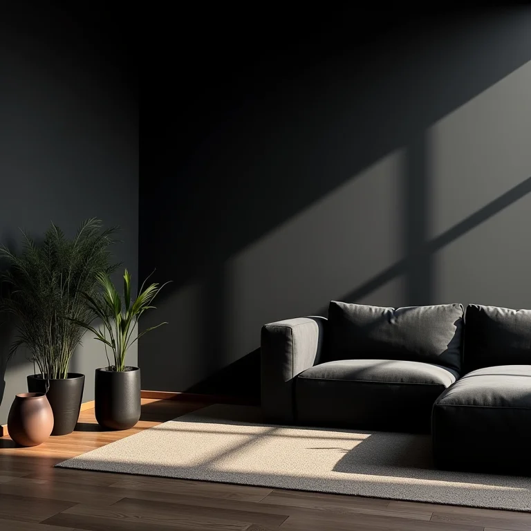 preto fosco versus preto brilhante na decoracao da sala