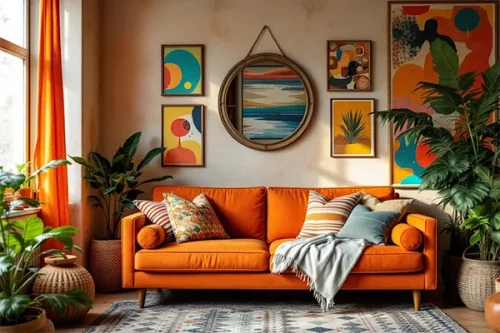 Iluminação Ideal para Salas com Decoração Laranja: Crie o Ambiente Perfeito