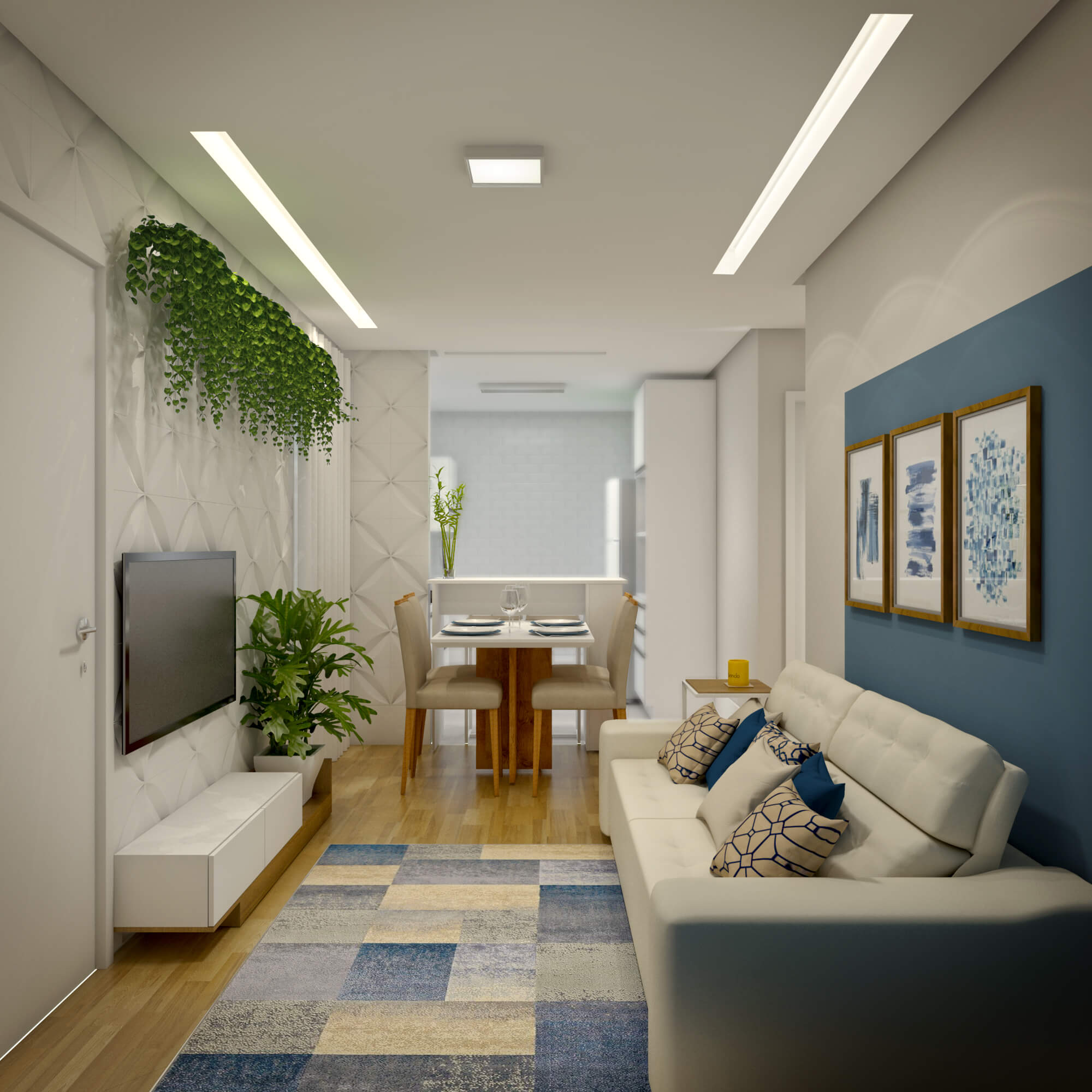 decoração de sala linda