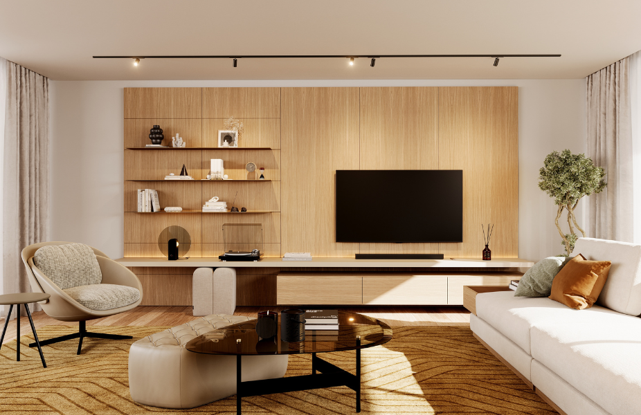 decoração de sala parede