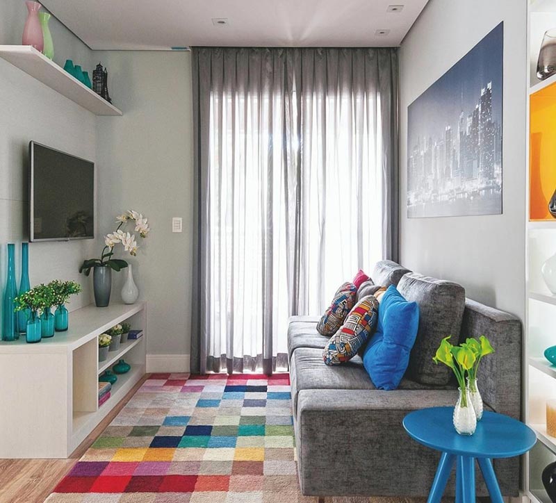 decoracao de sala pequena simples