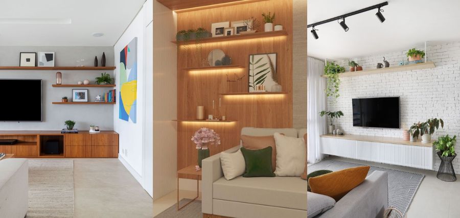 como usar espelho em sala quadrada pequena