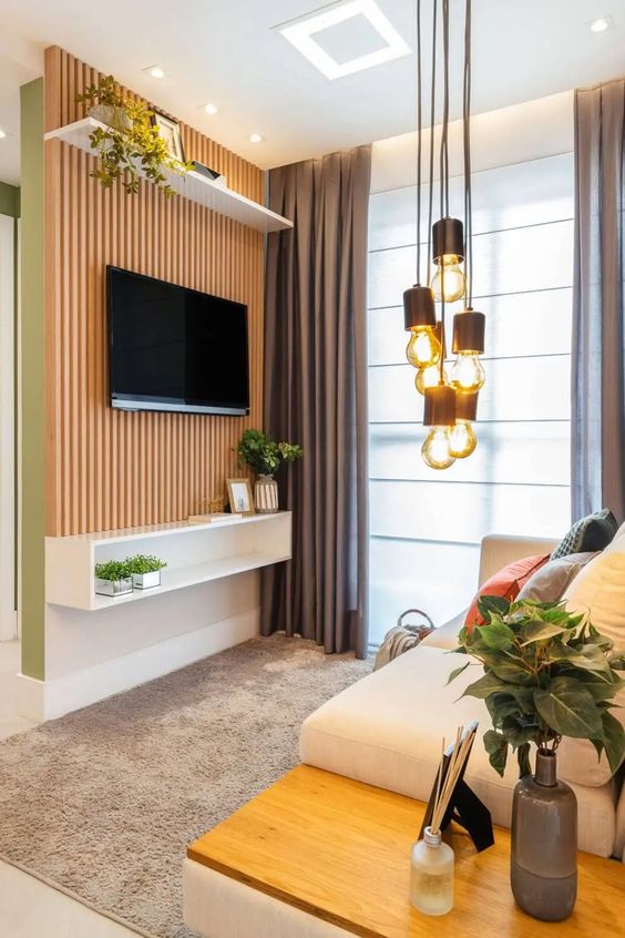 decoração de sala rack