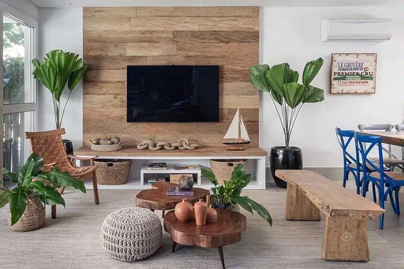 decoracao de sala rustica