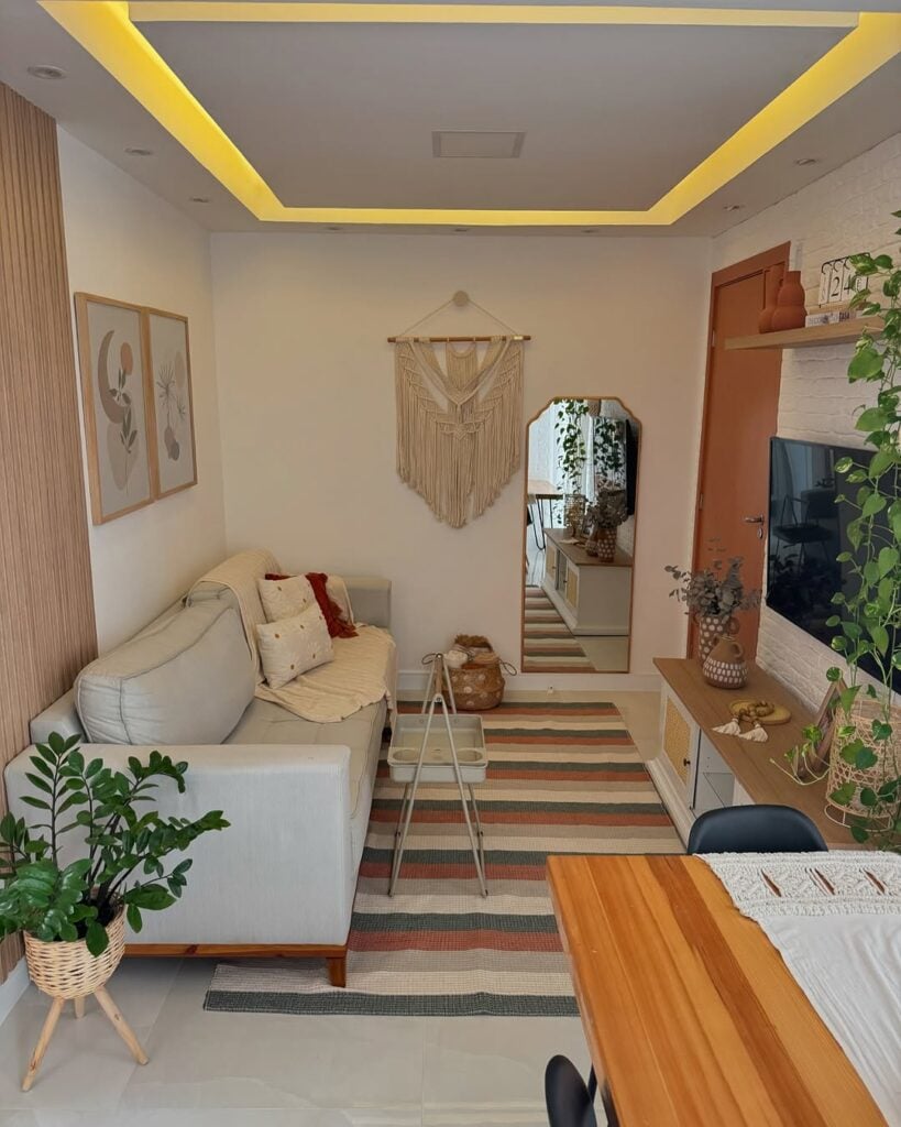 decoração de sala sem tv