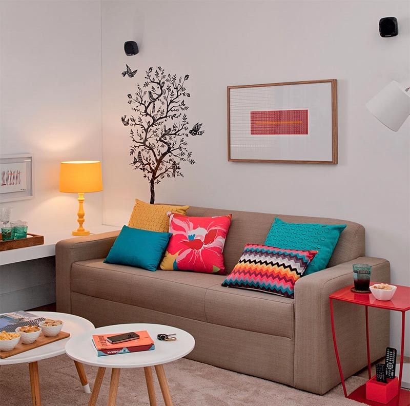 decoração de sala simples e moderna