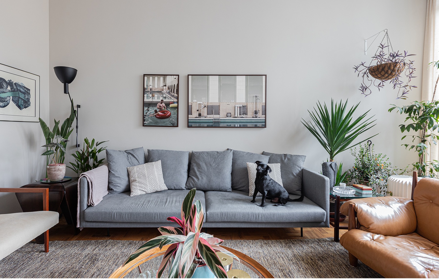 Iluminação Estratégica para Realçar Seu Sofá Cinza e o Ambiente