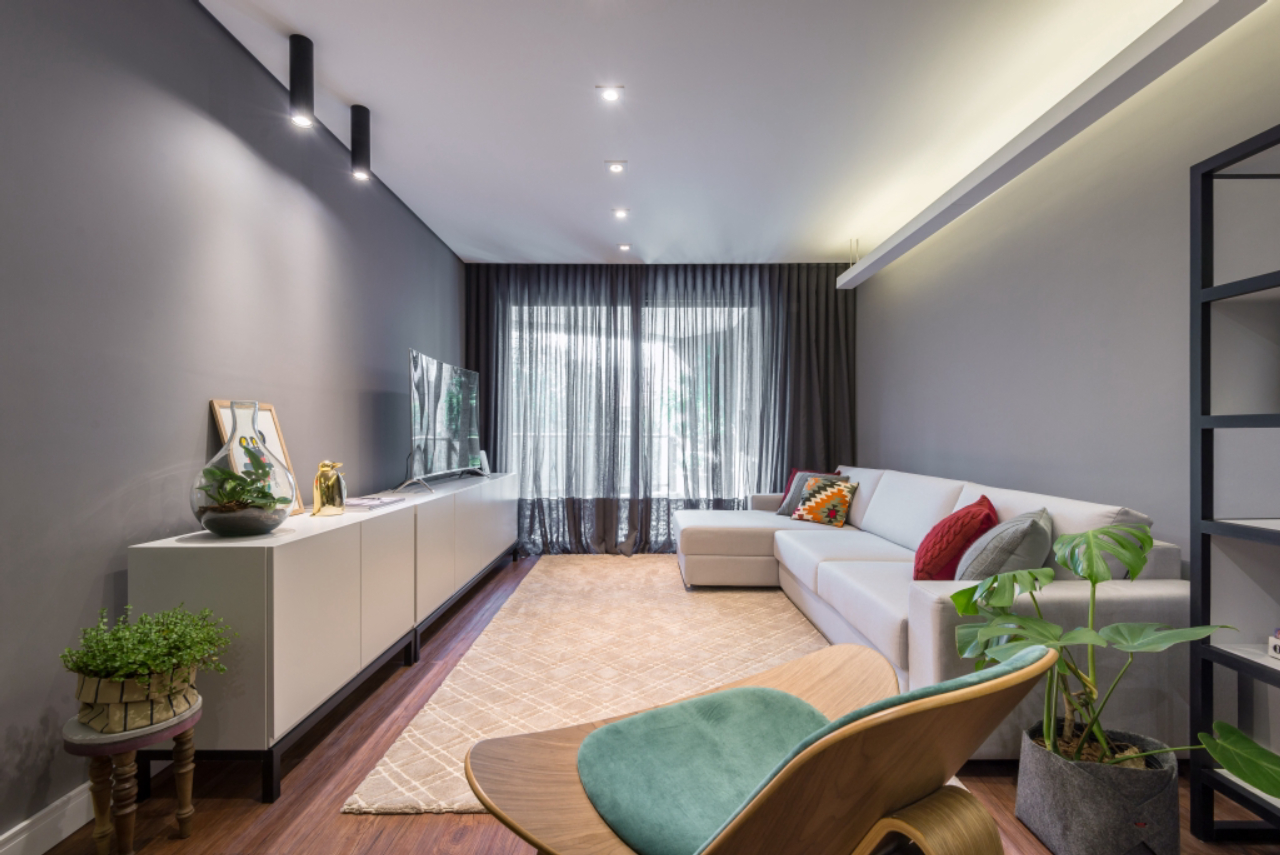 iluminação led sala moderna