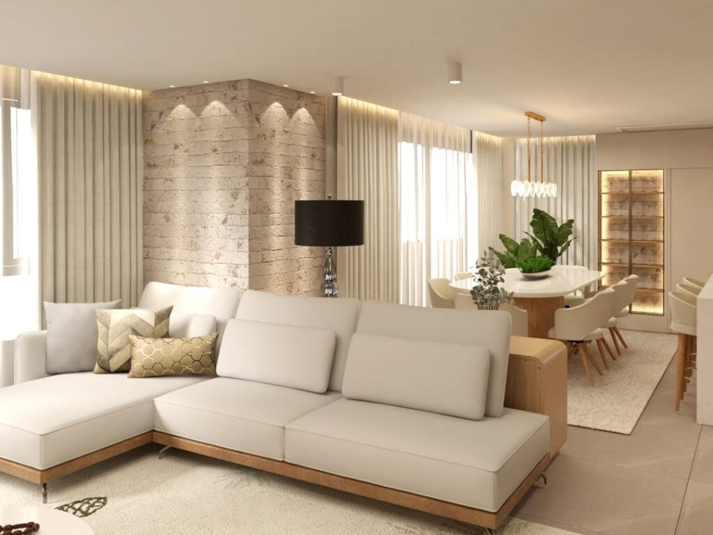 decoração sala moderna versus clássica