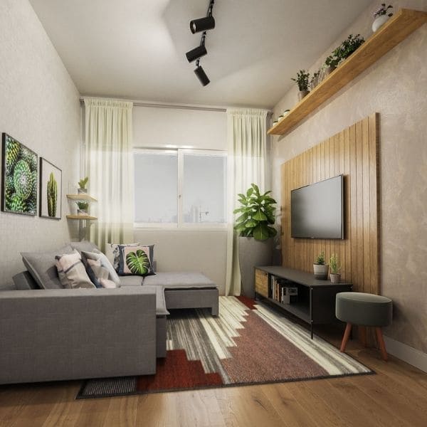 ideias decoração sala moderna pequena