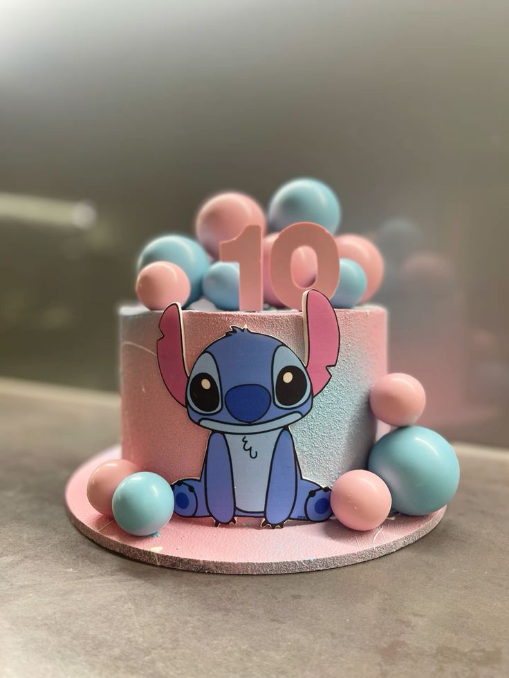 quanto custa decoração completa festa stitch rosa e azul