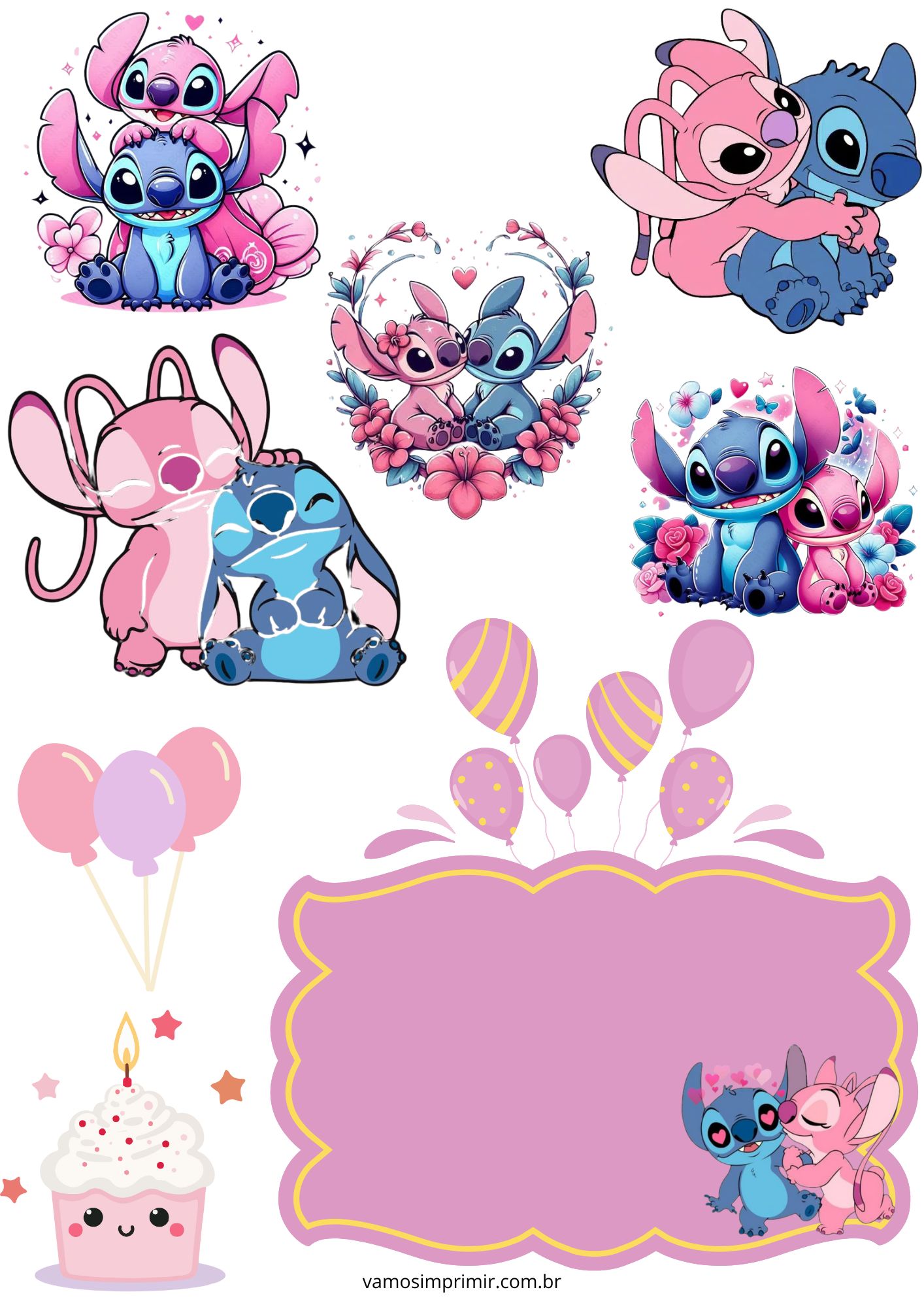 erros comuns ao decorar festa stitch rosa e azul