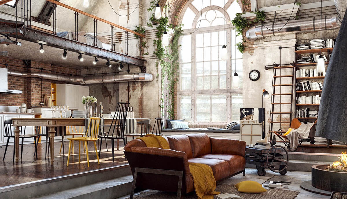 decoração industrial vs escandinava