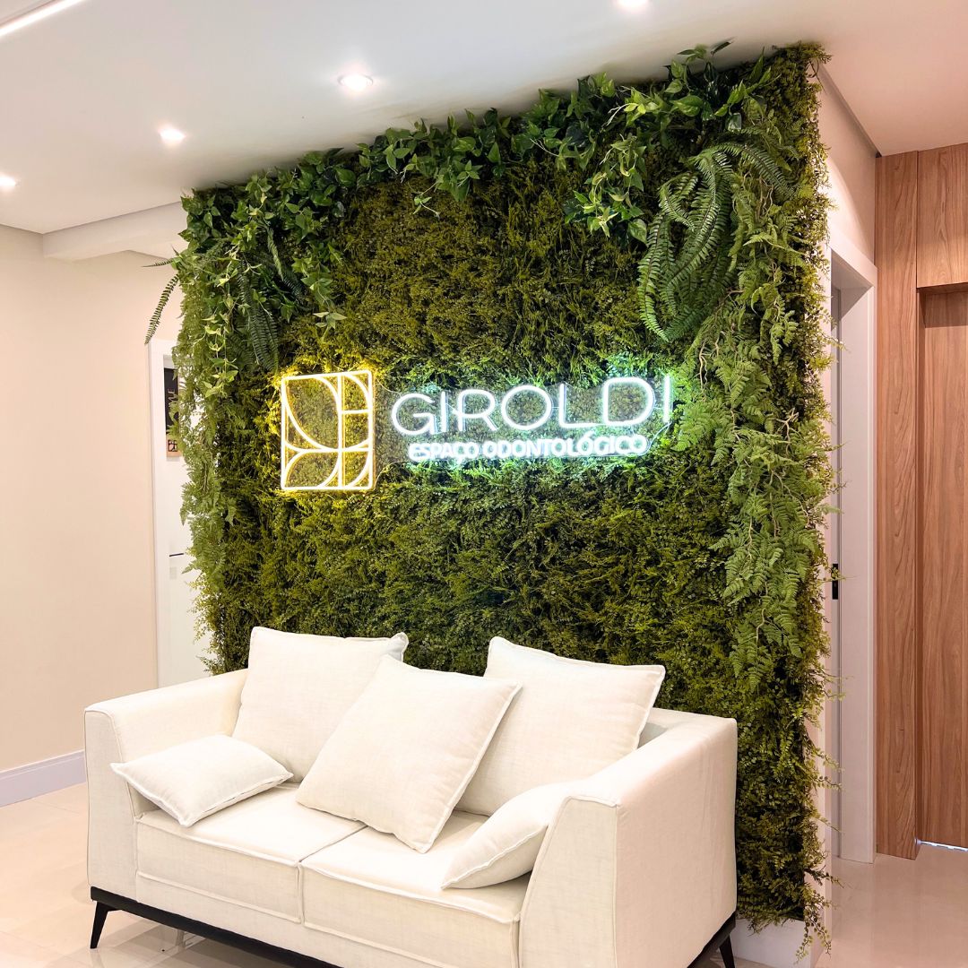 decoração jardim parede