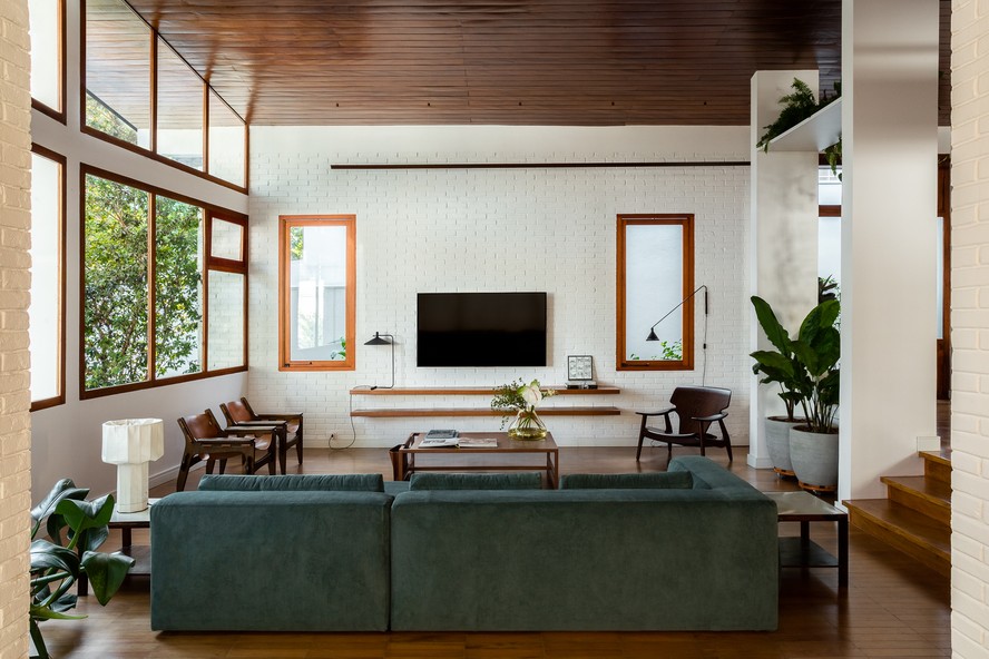 decoração quarto mid century pequeno