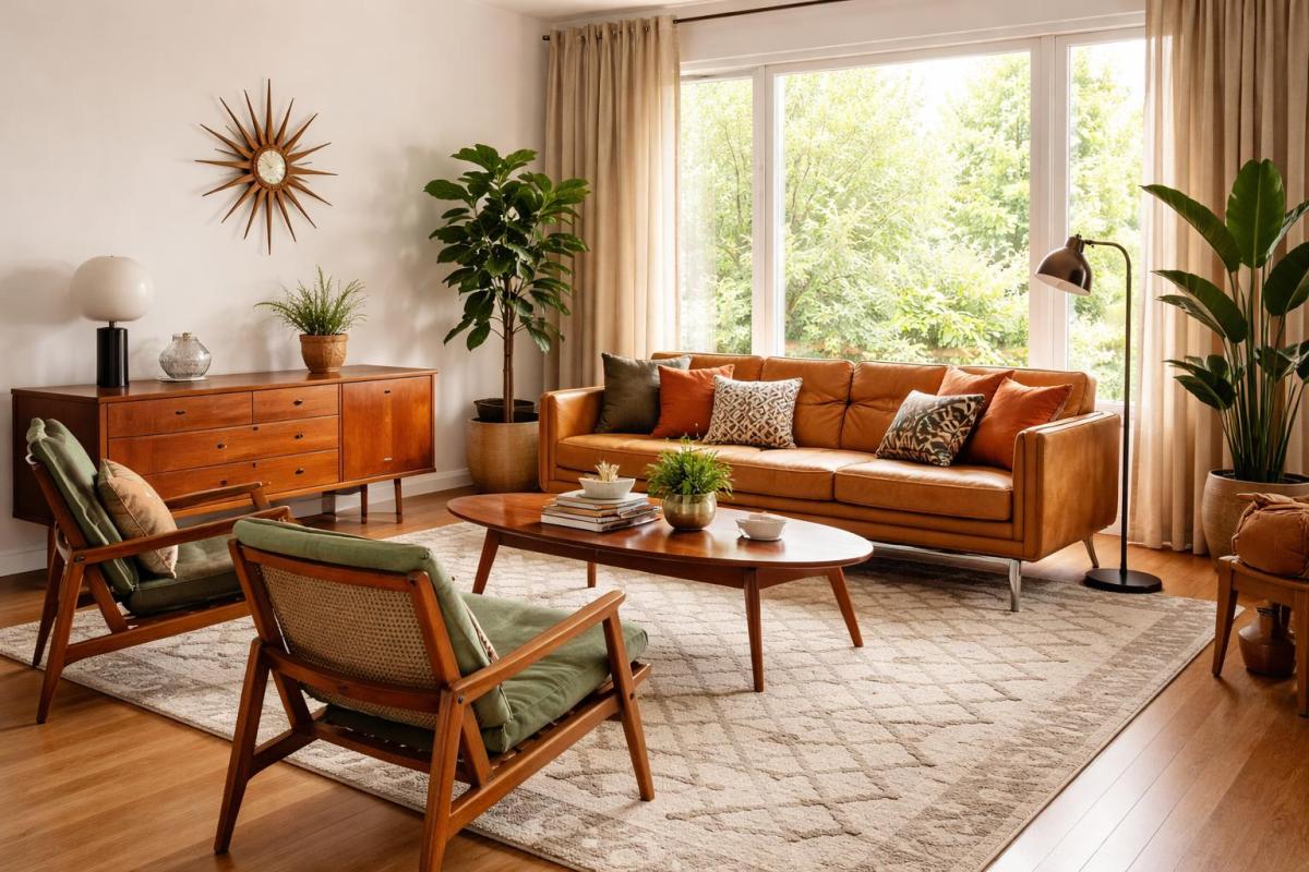 decoração mid-century