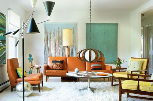 decoração mid-century
