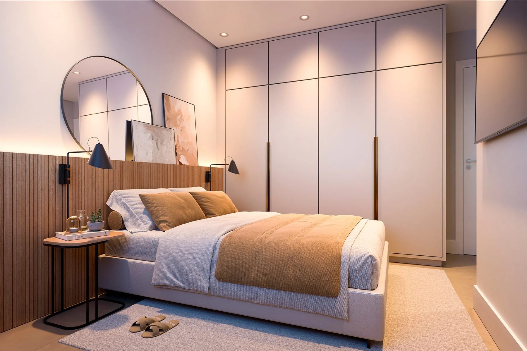 ideias decoração quarto casal moderno aconchegante