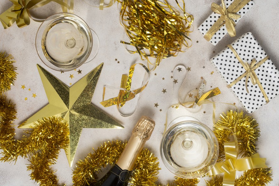 como fazer centros de mesa para réveillon 2026