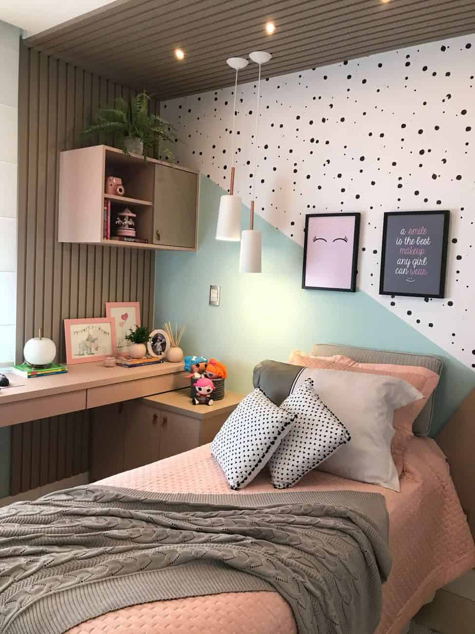 ideias de decoração simples feminina para quarto