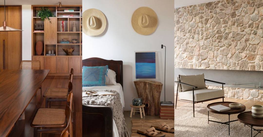 como aplicar textura na parede estilo wabi-sabi