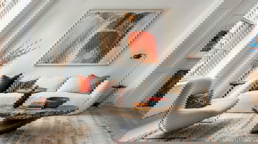 decoração wabi-sabi sala