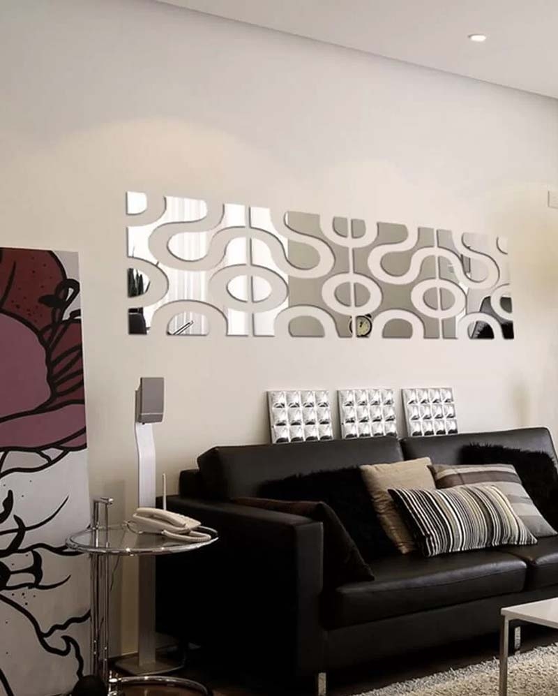 10 ideias de decoração de sala com espelho orgânico