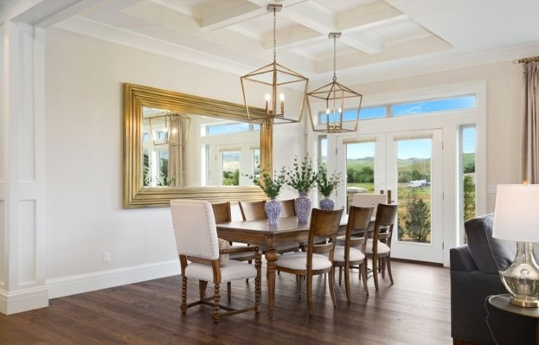 decorao de sala com espelho