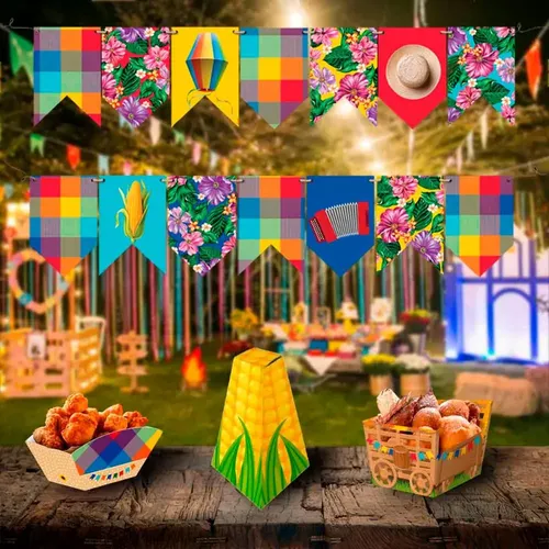 como fazer bandeirinha de festa junina passo a passo