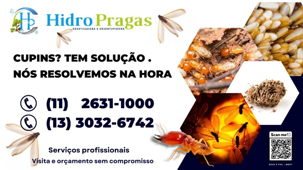 Dedetizadora de cupim e baratas Santo André