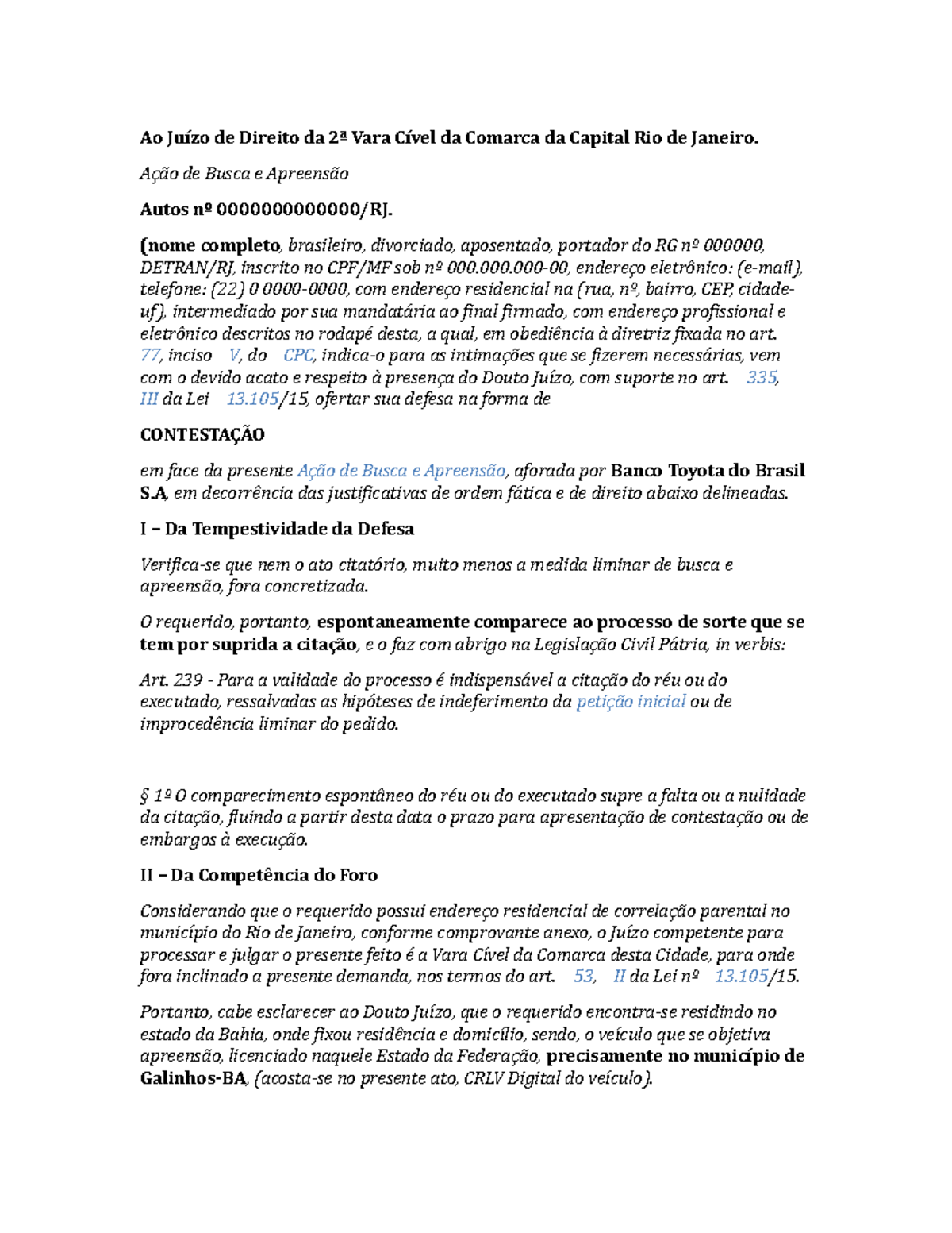 Prazos Cruciais na Defesa de Busca e Apreensão: Não Perca Seu Direito!