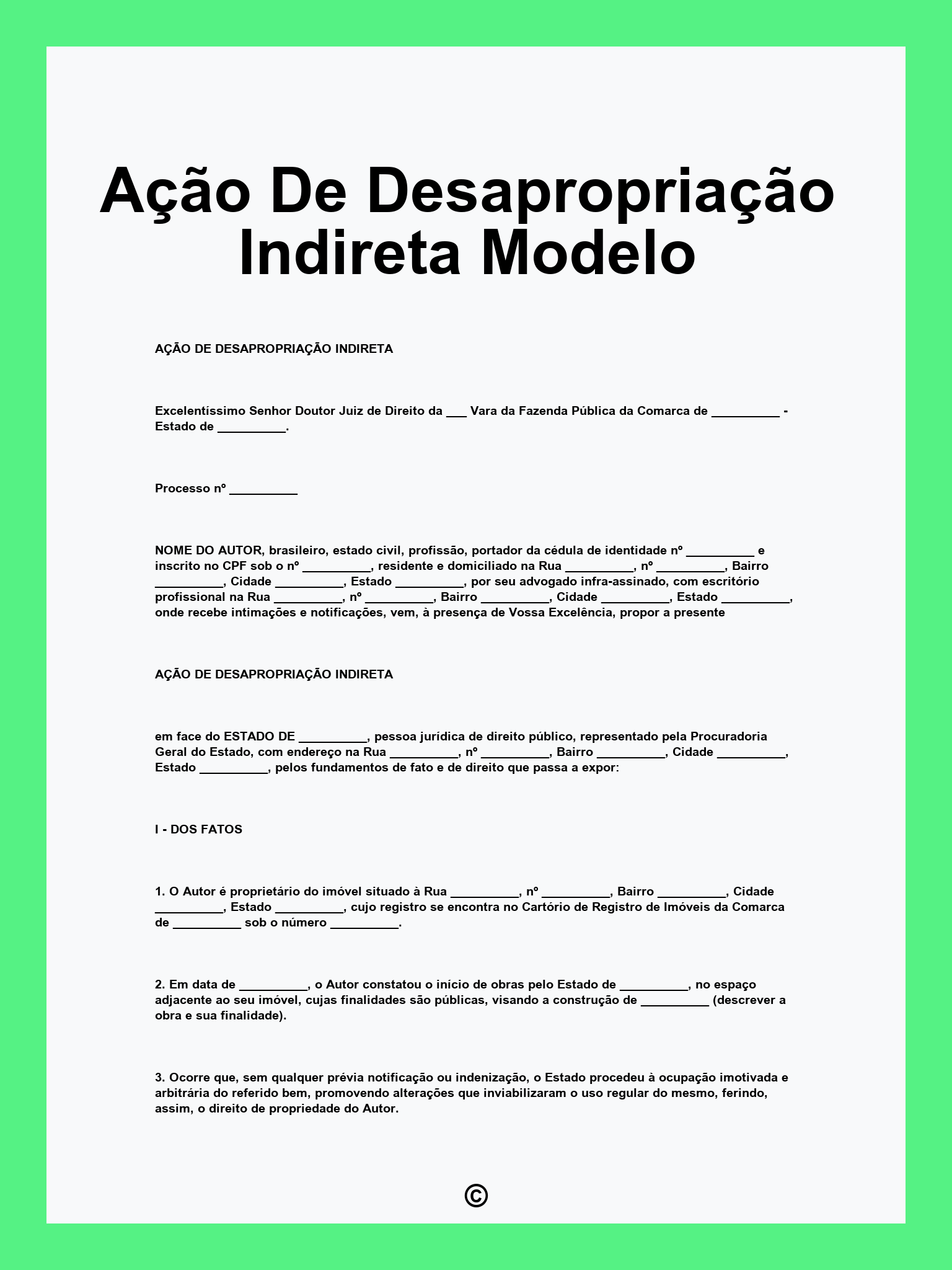 Defesa em processos de desapropriação de terras