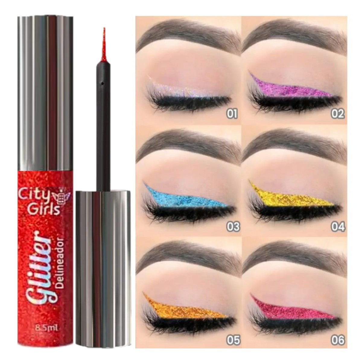 5 Maneiras Criativas de Usar Delineador com Glitter