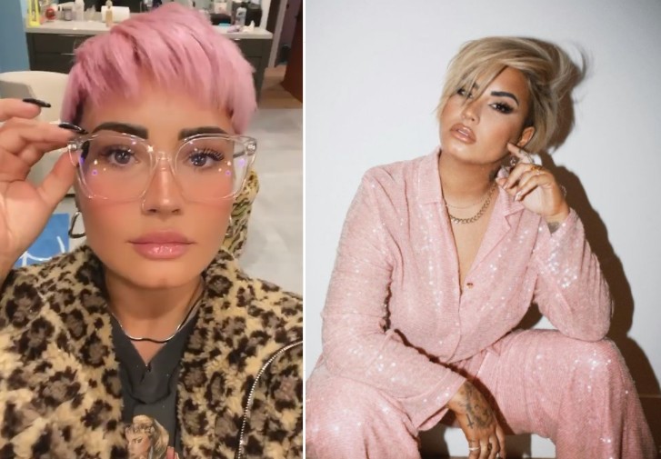 demi lovato cabelo curto