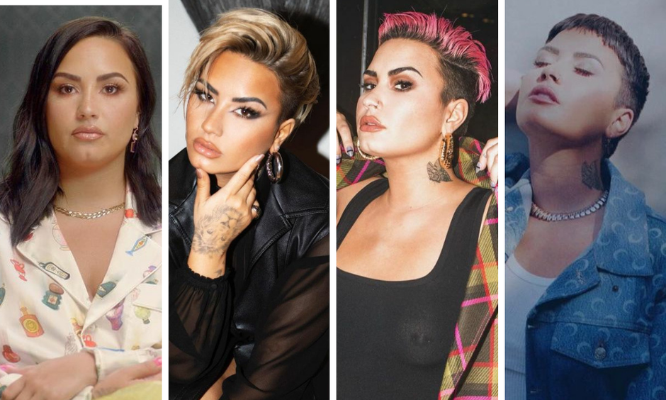 demi lovato cabelo curto