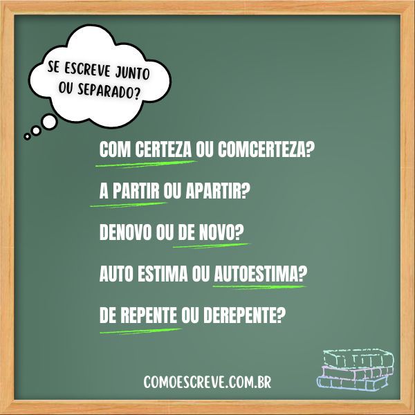 denovo junto ou separado