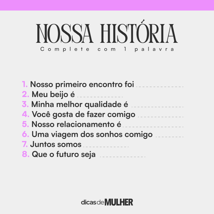 propor desafios ao parceiro