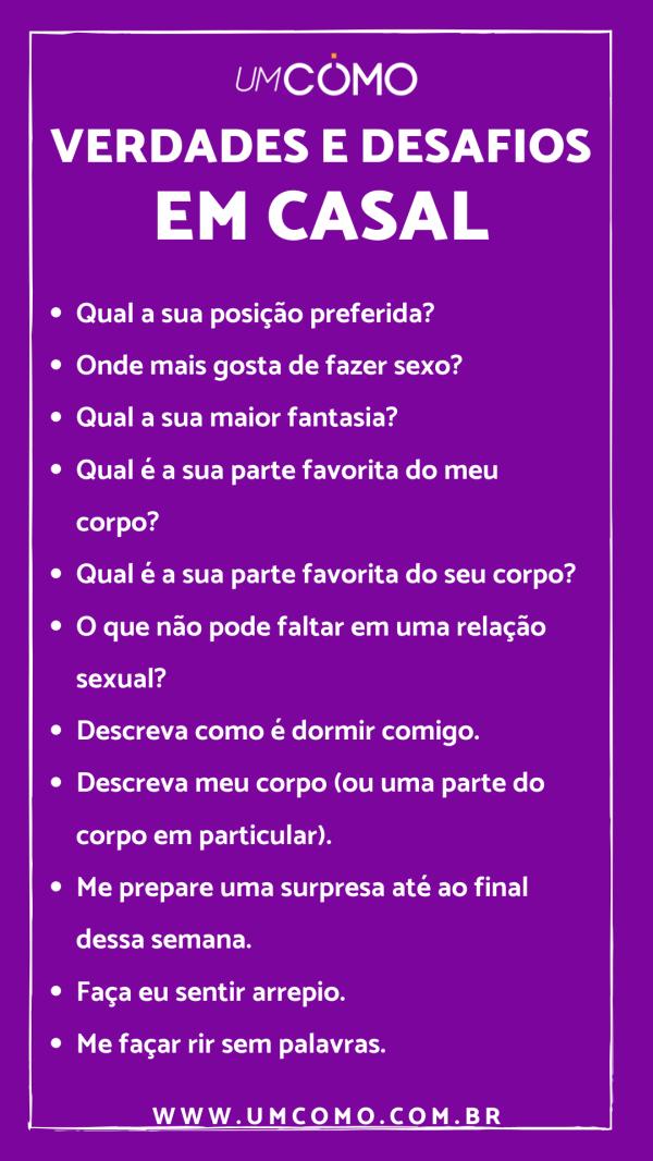 ideias ousadas para namorado