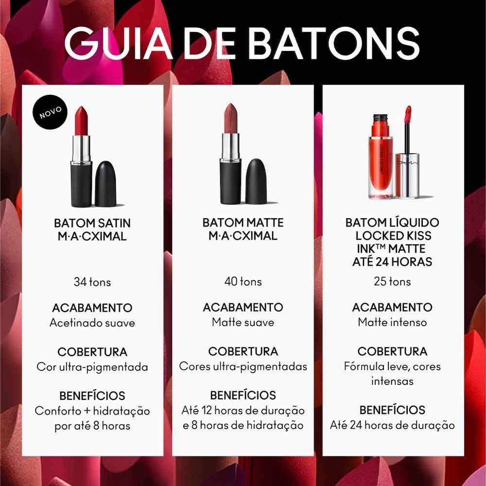 descubra os batons MAC mais vendidos