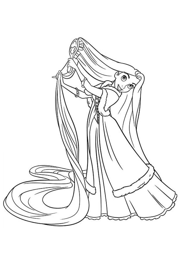 desenho da rapunzel para imprimir
