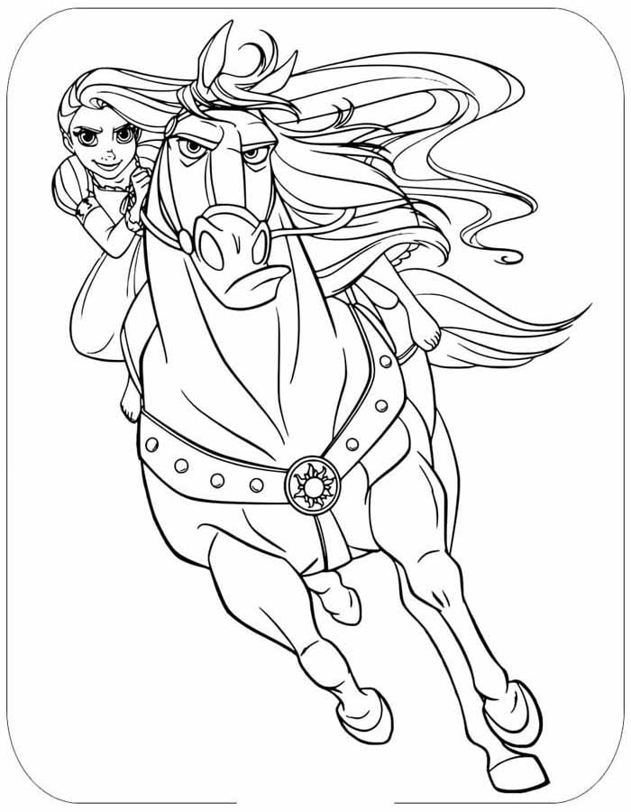 desenhos da rapunzel para crianças