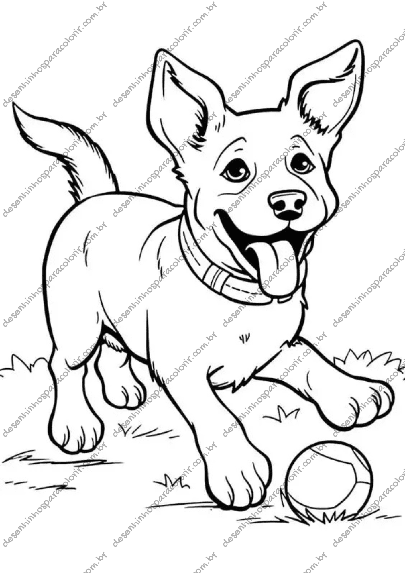 desenho de cachorro para adultos