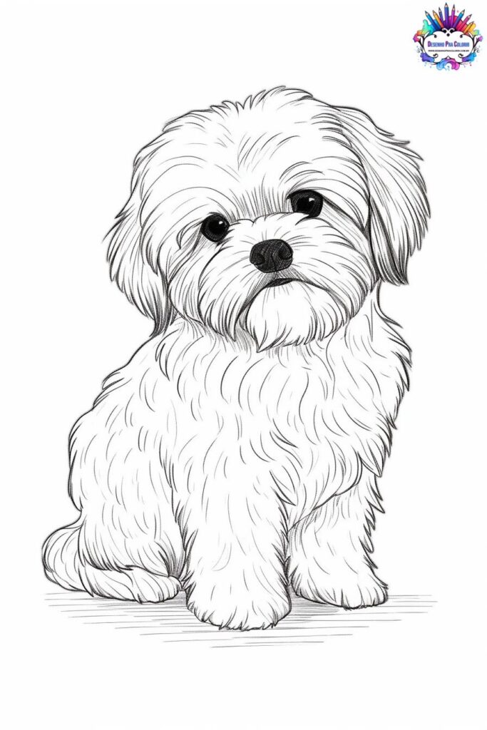 desenho de cachorro para imprimir e pintar
