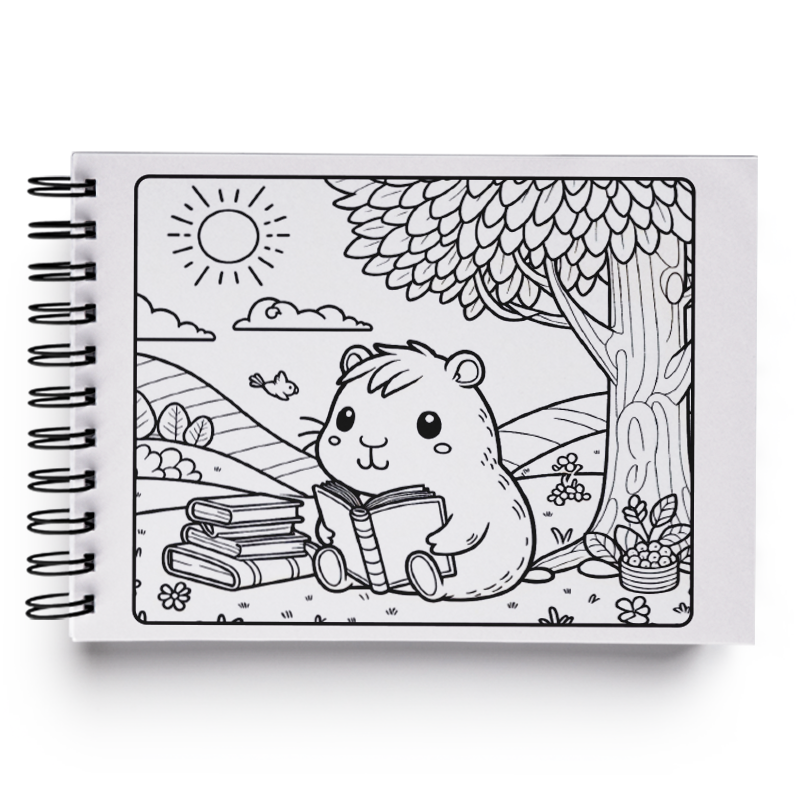 desenho de capivara simples
