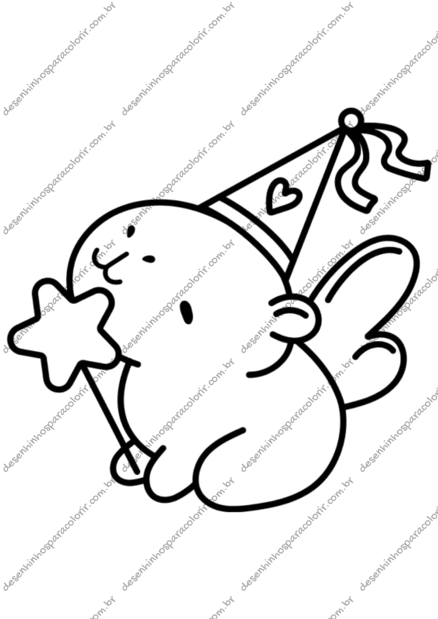 capivara desenho para bebês