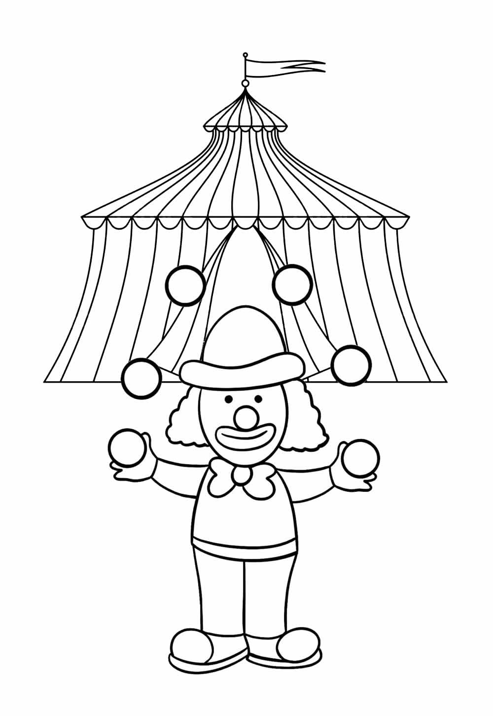 desenhos de circo para imprimir