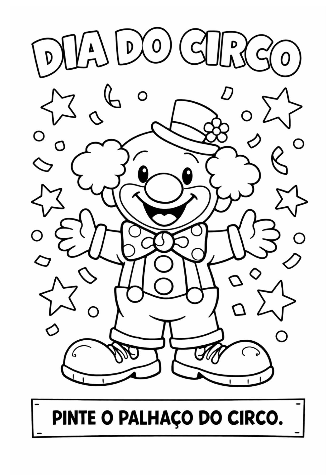 desenhos de circo para imprimir