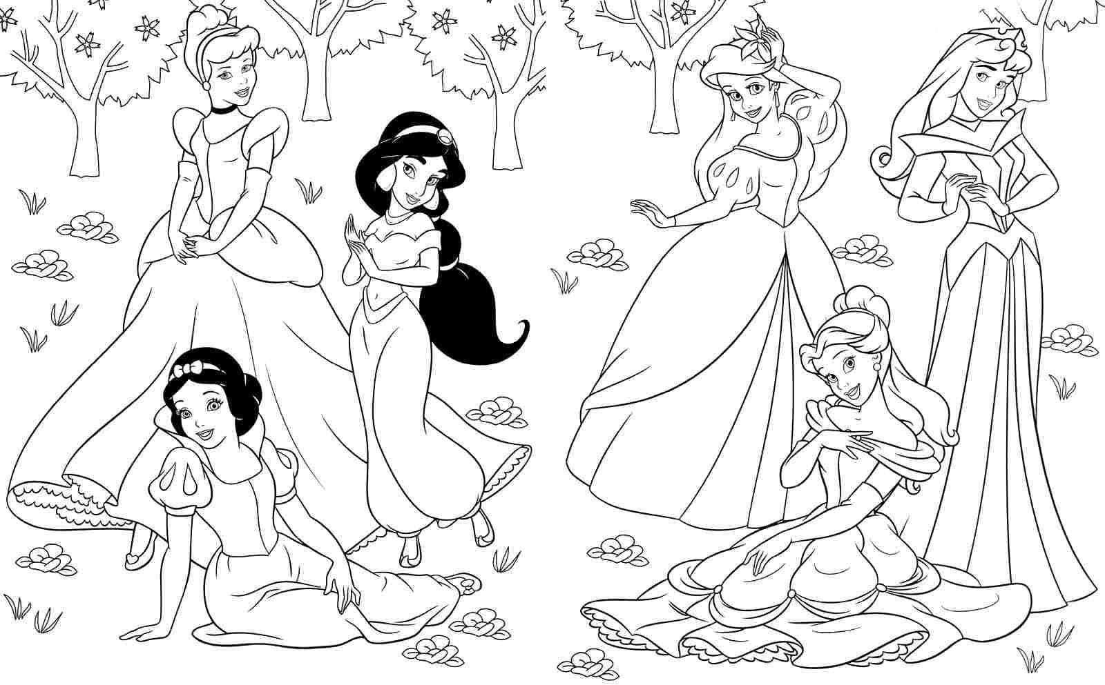 princesas para colorir online